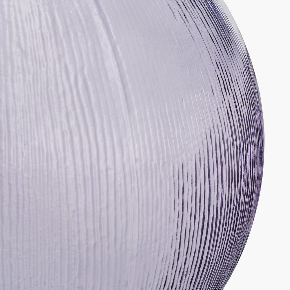Lilac Round Recycled Glass Vase